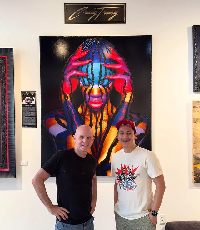 Craig Tracy tribute body paint