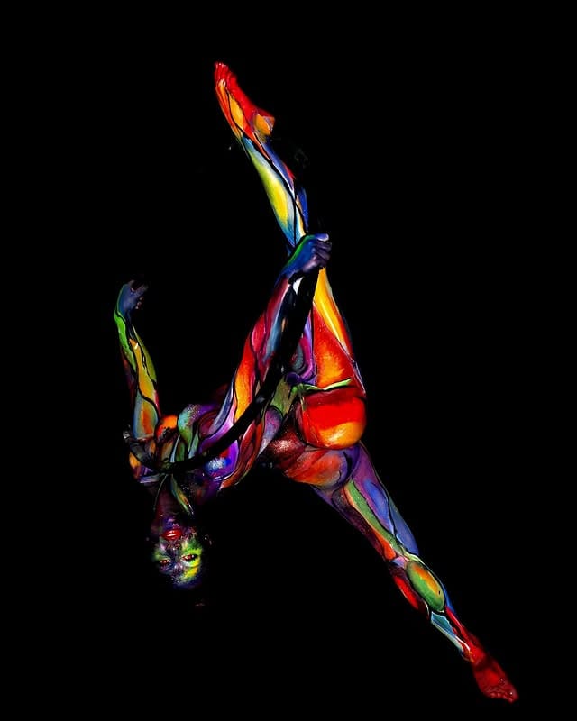 Body paint portrait