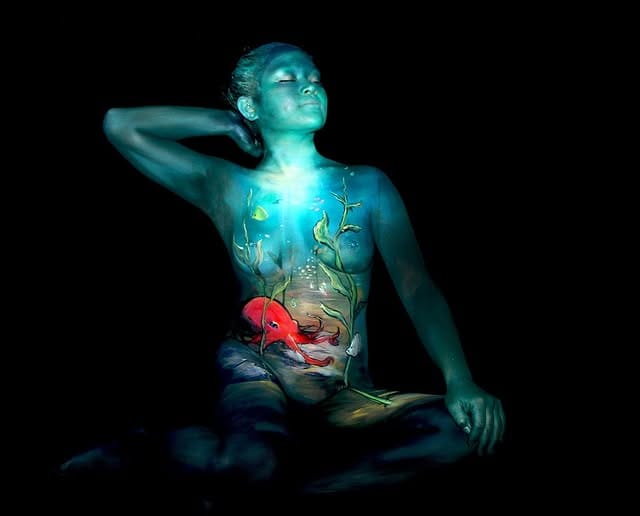 Body paint fine art