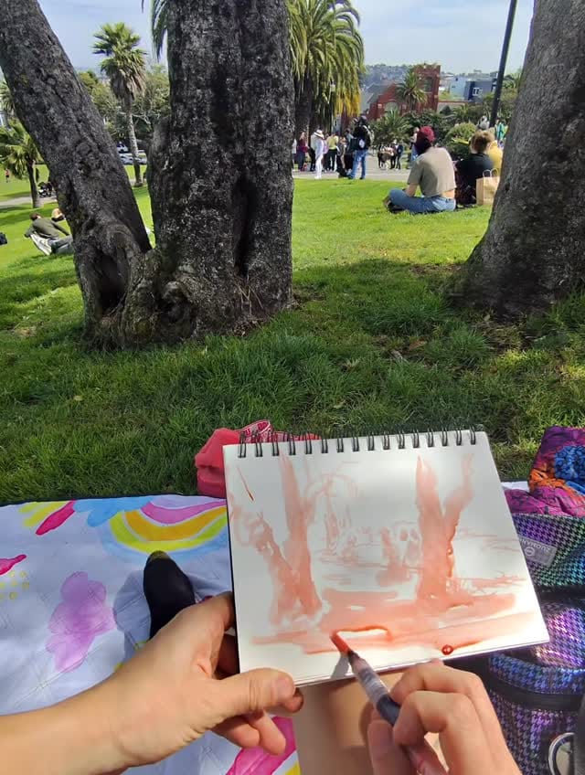 Finding shapes at Dolores Park, SF